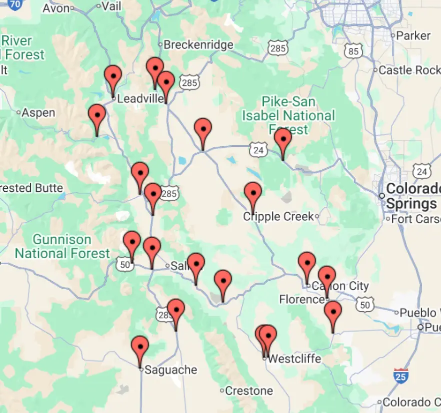 coverage map service area garage door installation repair salida colorado that garage door guy
