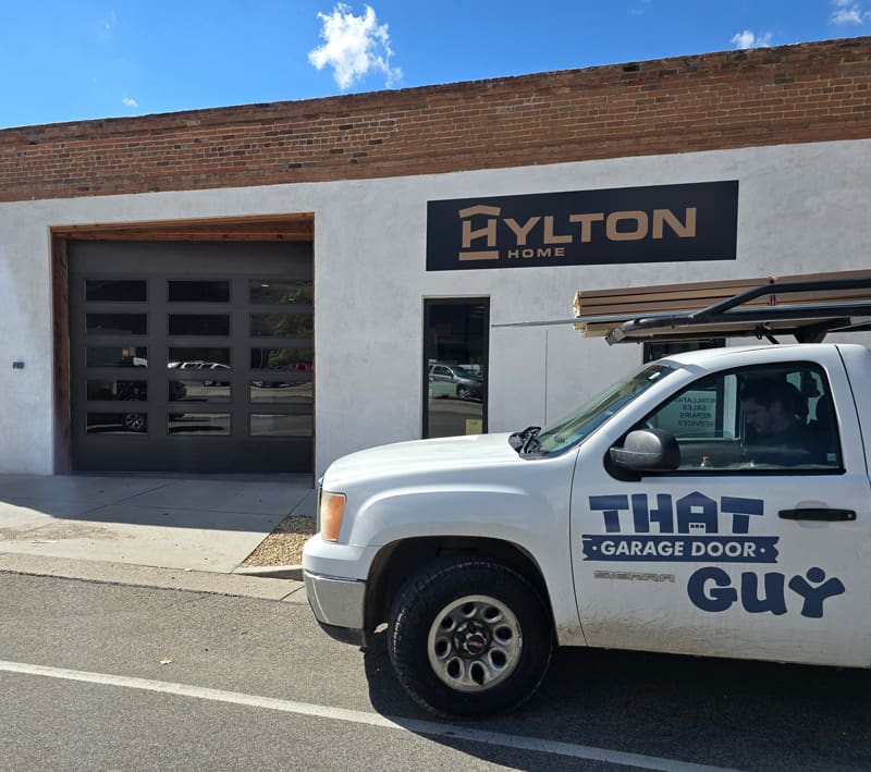 work truck outside hylton garage door installation repair salida colorado that garage door guy
